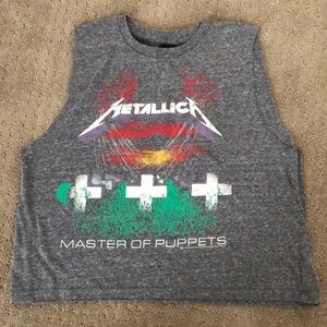 Bravado Tops - METALLICA crop top tank perfect with shorts Bravado Tops - METALLICA crop top tank perfect with shorts